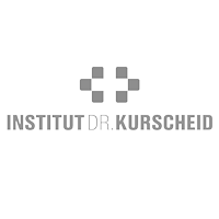 Logo-004 - Praxis Dr. Kurscheid Institut Dr. Kurscheid logo with a checkerboard cross symbol above the bold wordmark.